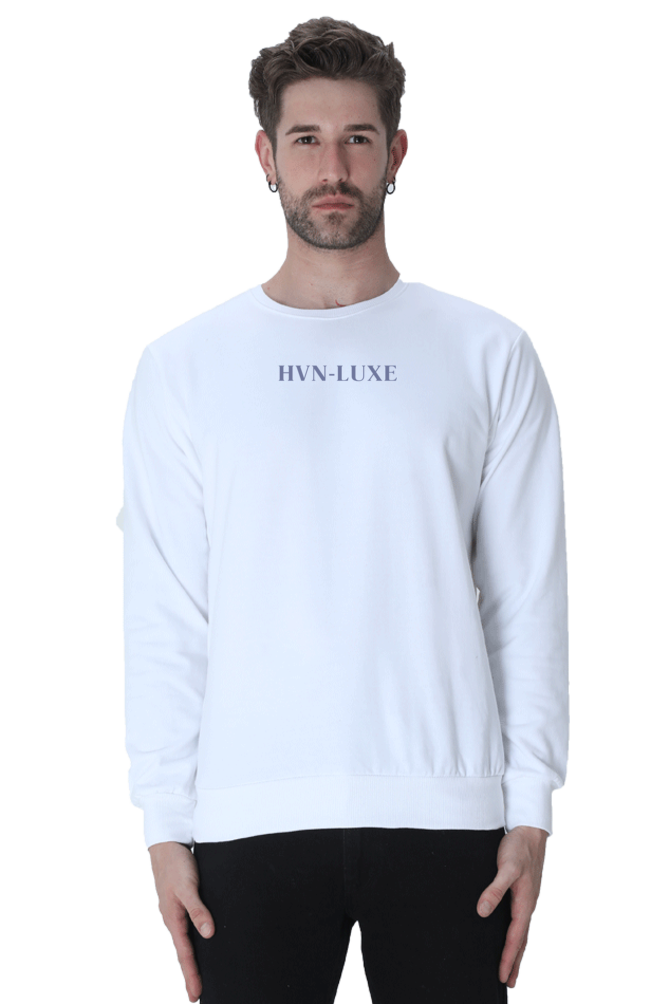 Minimal Design White Sweatshirt by HVN LUXE