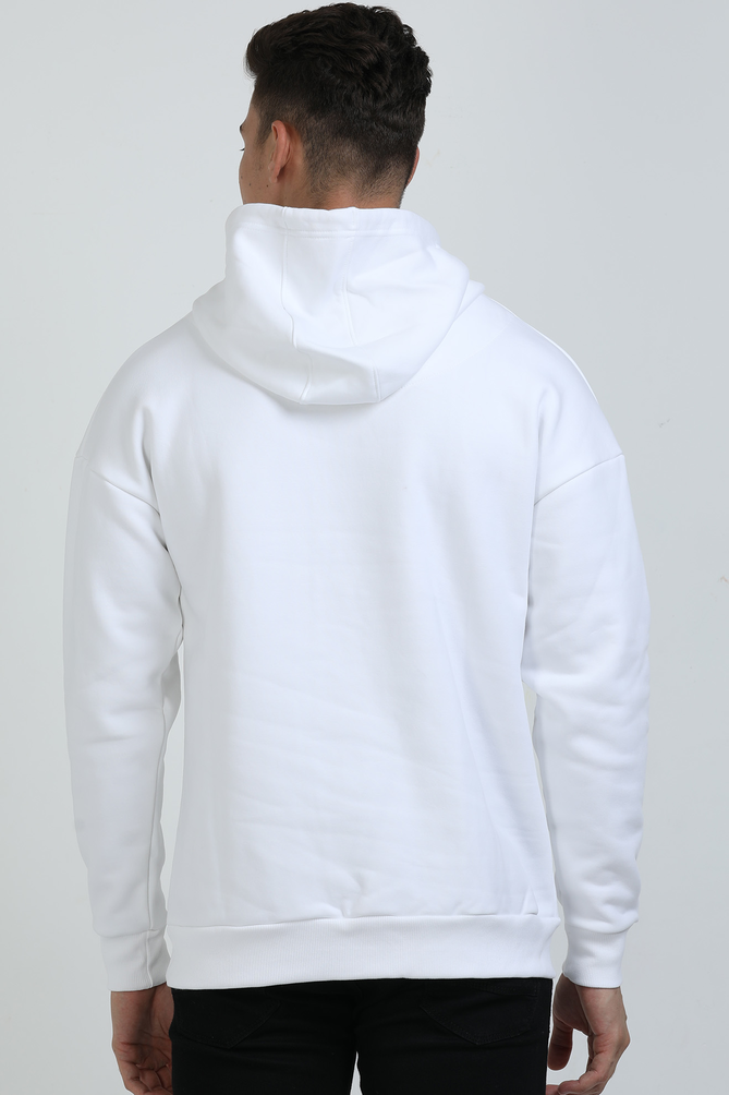 White Hooded Sweatshirt by HVN-LUXE.