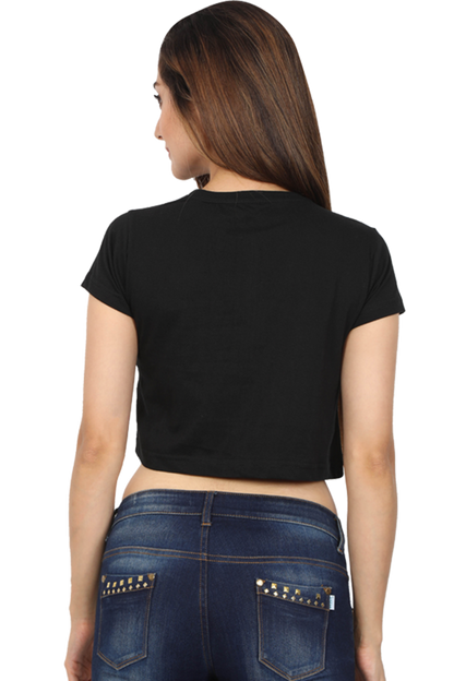 Black HVN LUXE Crop Top