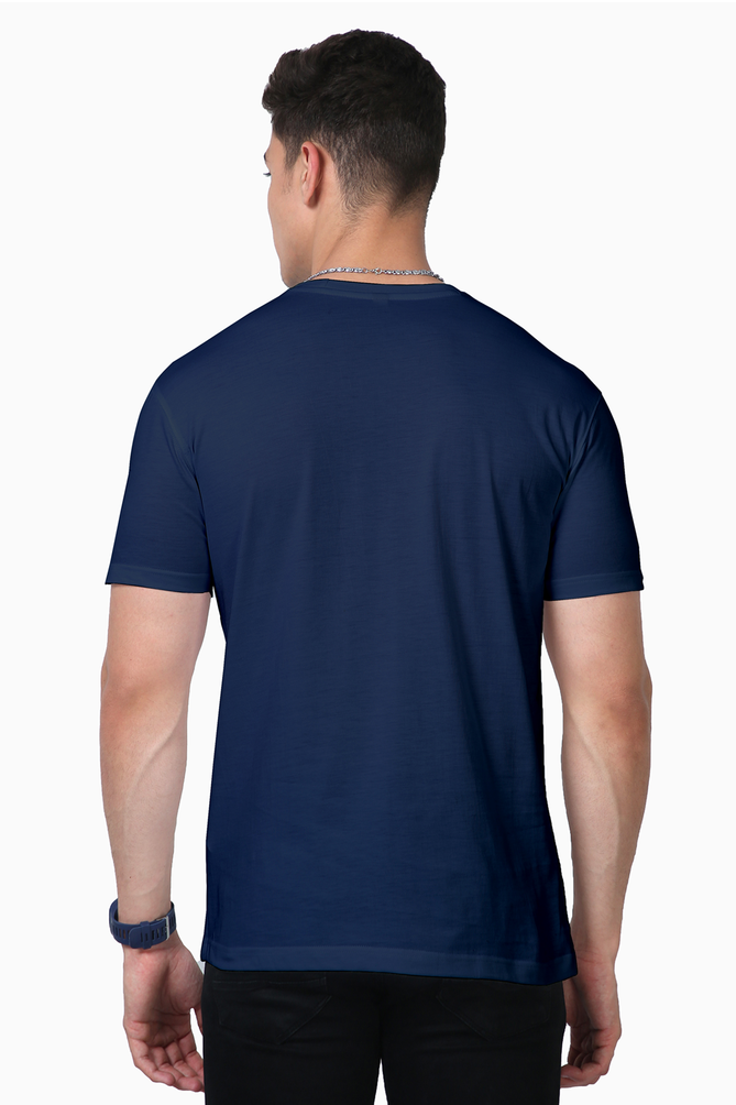 Navy Blue Supima T-Shirt by HVN LUXE(Unisex)