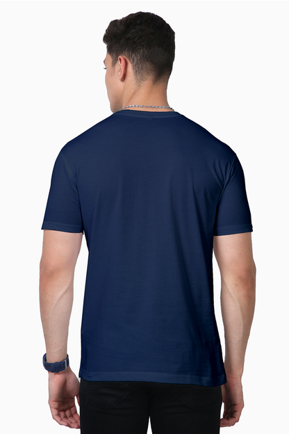 Navy Blue Supima T-Shirt by HVN LUXE(Unisex)