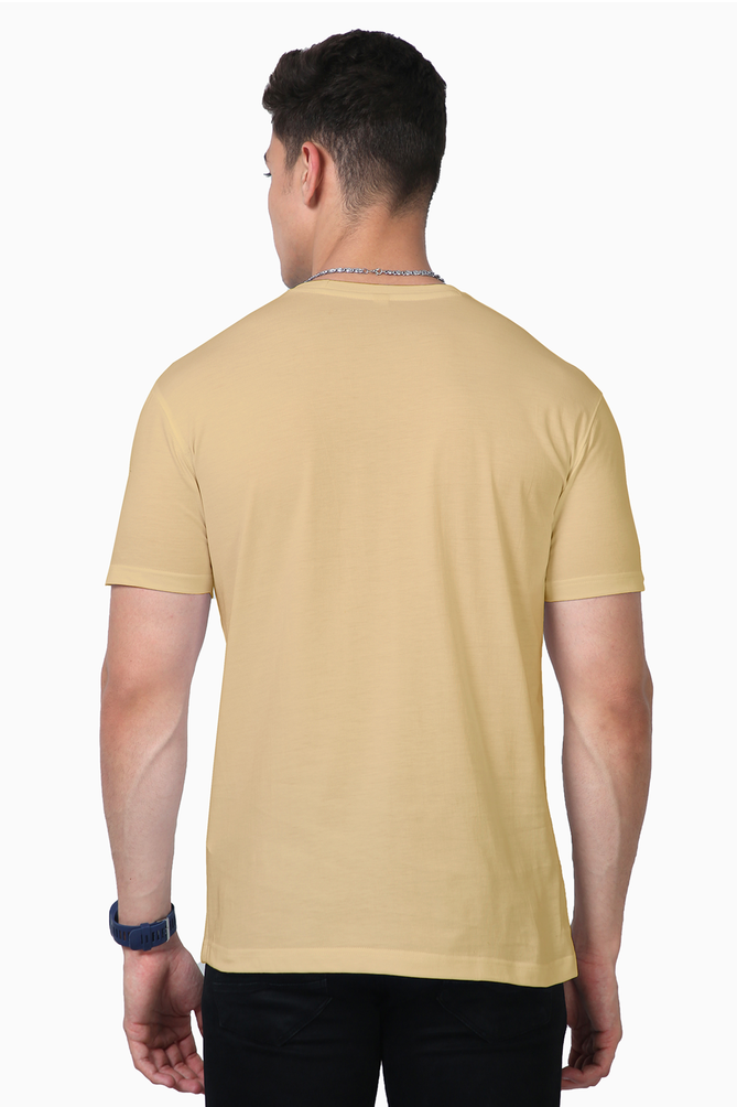 Beige Supima T-Shirt by HVN LUXE(Unisex)