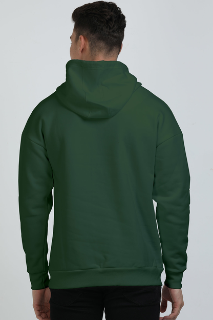 Bottle Green Hooded Sweatshirt by HVN-LUXE.