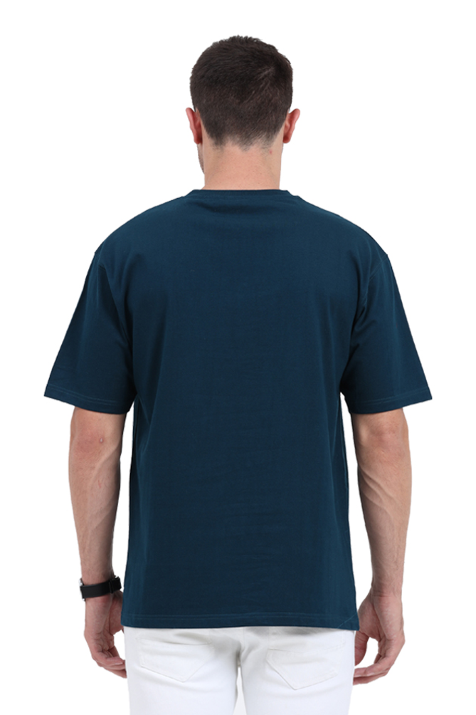 Petrol Blue Oversized T-Shirt by HVN-LUXE.